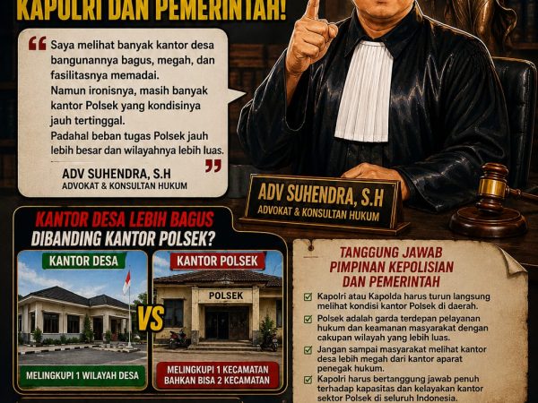 Curhatan ADV Suhendra, S.H: Kantor Desa Lebih Bagus Dibanding Kantor Polsek