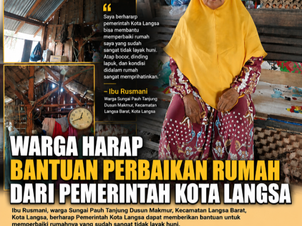 Warga Harapkan Bantuan Rumah Layak Huni dari Pemerintah Kota Langsa Melalui Baitul Mal