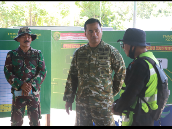 Kunjungi Posko, Dansatgas TMMD ke-129 Kodim 0102/Pidie: Posko Sebagai Pusat Kendali Kegiatan
