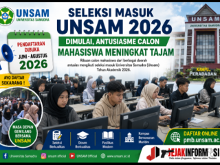 Seleksi Masuk Unsam 2026 Dimulai, Antusiasme Calon Mahasiswa Meningkat Tajam