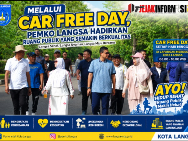 Melalui Car Free Day, Pemko Langsa Hadirkan Ruang Publik yang Semakin Berkualitas