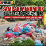 Sampah Menumpuk Ganggu Aktivitas Anak Sekolah SMP dan SD PB.Tunong