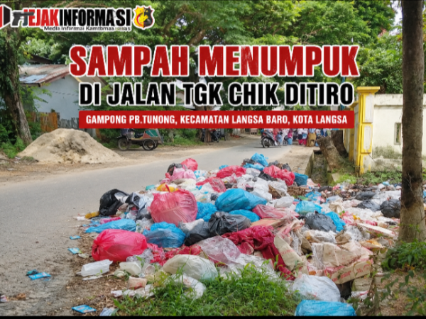 Sampah Menumpuk Ganggu Aktivitas Anak Sekolah SMP dan SD PB.Tunong