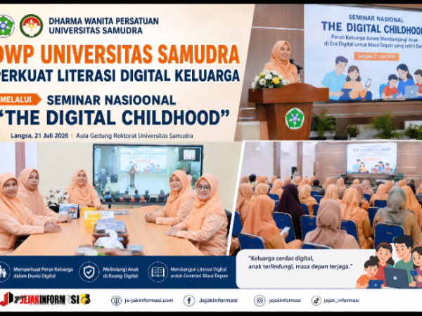 DWP Universitas Samudra Perkuat Literasi Digital Keluarga melalui Seminar Nasional The Digital Childhood