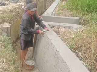 Pembangunan Irigasi Perpipaan Sistem Sewa Kelola di Kampung Lamping Cidahu Hampir Selesai, Dana APBN Rp97 Juta