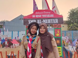 SMP AL.MUHTAR MENGADAKAN GELAR KEGIATAN PERAMUKA DILAPANG KEC.PABUARAN