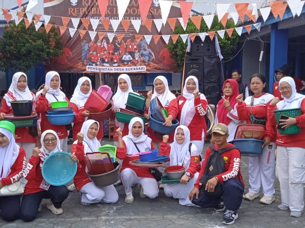 Semarak HUT RI ke-81, Desa Sukasari Kecamatan Cisaat Kabupaten Sukabumi Gelar Beragam Perlombaan.
