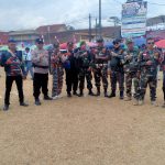 Bersinergi ormas LMPI dan BBRP bersama TNI polri untuk pengamanan pertandingan sepak bola di lapangan punycak tugu desa' Pabuaran-