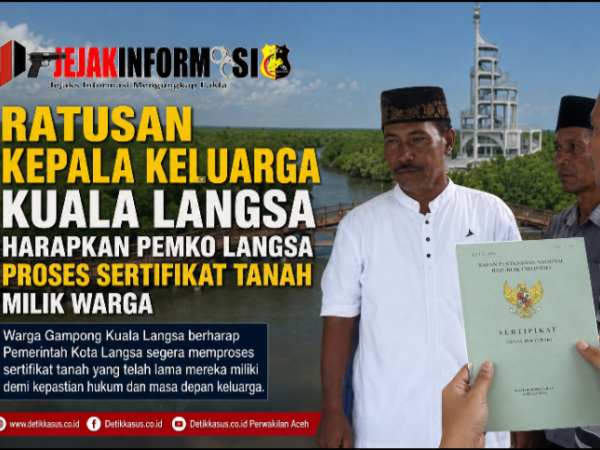 Ratusan Kepala Keluarga Kuala Langsa Harapkan Pemko Langsa Proses Sertifikat Tanah Milik Warga