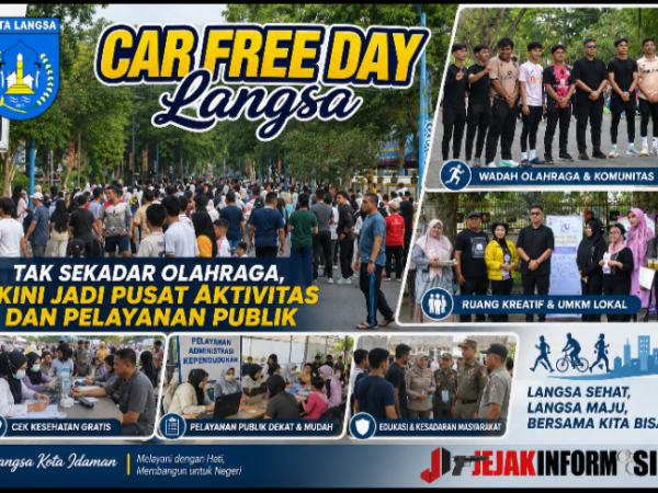 Car Free Day Langsa Tak Sekadar Olahraga, Kini Jadi Pusat Aktivitas dan Pelayanan Publik