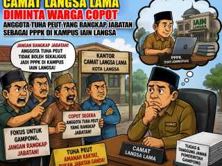 Camat Langsa Lama Diminta Warga Copot Anggota Tuha Peut yang Rangkap Jabatan Sebagai PPPK di Kampus IAIN Langsa