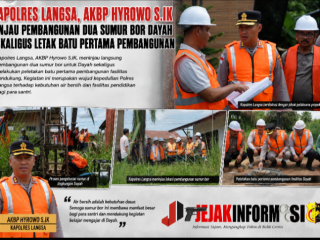 Kapolres Langsa, AKBP Hyrowo S.IK Tinjau Pembangunan Dua Sumur Bor Dayah Sekaligus Letak Batu Pertama Pembangunan