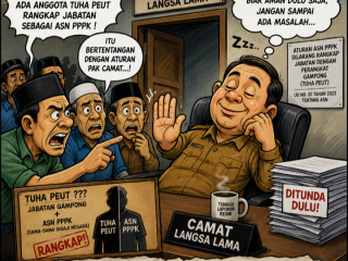 Informasi Yang Didapat Camat Langsa Lama  Belum Ambil Sikap Menyangkut Ada Anggota Tuha Peut Memangku Jabatan ASN PPPK
