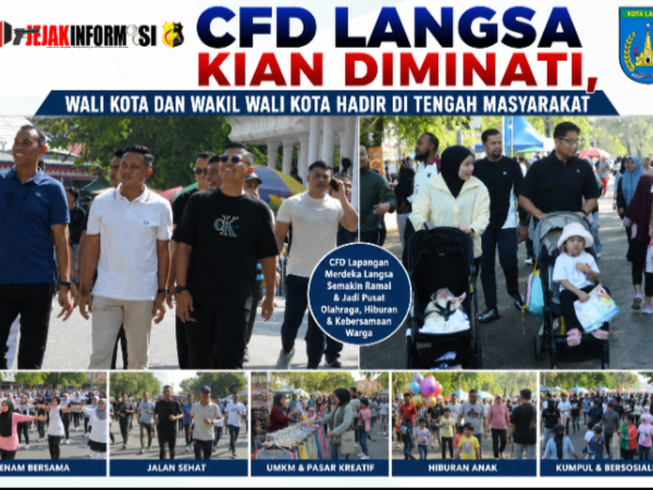 CFD Langsa Kian Diminati, Wali Kota dan Wakil Wali Kota Hadir di Tengah Masyarakat