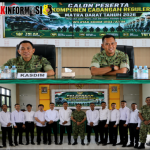 Kasdim 0104/ATIM Lepas 15 Calon Komcad Reguler Matra Darat Tahun 2026