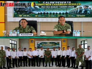Kasdim 0104/ATIM Lepas 15 Calon Komcad Reguler Matra Darat Tahun 2026