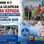 Warga Ucapkan Terima Kepada Kapolres Langsa, AKBP Hyrowo S.IK Atas  Pembangunan Satu Unit Sumur Bor
