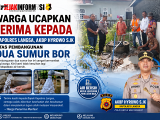 Warga Ucapkan Terima Kepada Kapolres Langsa, AKBP Hyrowo S.IK Atas  Pembangunan Satu Unit Sumur Bor