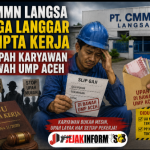 PT.CMMN Langsa Diduga Langgar UU Cipta Kerja Beri Upah Karyawan Di Bawah UMP Aceh