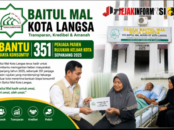 Baitul Mal Kota Langsa Bantu Biaya Konsumtif 351 Penjaga Pasien Rujukan Keluar Kota Sepanjang 2025