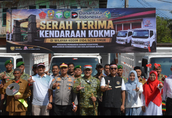 Pemko Langsa Serahkan Kendaraan Operasional Koperasi Merah Putih, Dorong Penguatan Ekonomi Gampong
