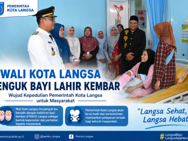 Wali Kota Langsa Jenguk Bayi Lahir Kembar Di RSUD Langsa Bertepatan 17 Agustus 2026