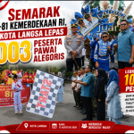 Semarak HUT ke-81 Kemerdekaan RI, Wali Kota Langsa Lepas 10003 Peserta Pawai Alegoris