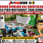 Sudah Berulang Kali Diberitakan, Pola Pikir Masyarakat Tidak Berubah Masih Buang Sampah di Tempat yang Sama