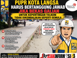 PUPR Kota Langsa Harus Bertanggung Jawab Jika Bekas Galian Untuk Kepentingan Telkom Tidak Dikembalikan Seperti Semula