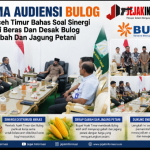 Terima Audiensi Bulog, Bupati Aceh Timur Bahas Soal  Sinergi Distribusi Beras Dan Desak Bulog Serap  Gabah Dan Jagung Petani
