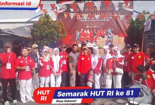 Semarak HUT RI ke-81, Desa Sukasari Cisaat Gelar Beragam Lomba dan Santunan Anak Yatim