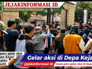 Insan Pers Gelar Aksi di Depan Kantor Kejari Kabupaten Sukabumi, Soroti Keterbukaan Informasi