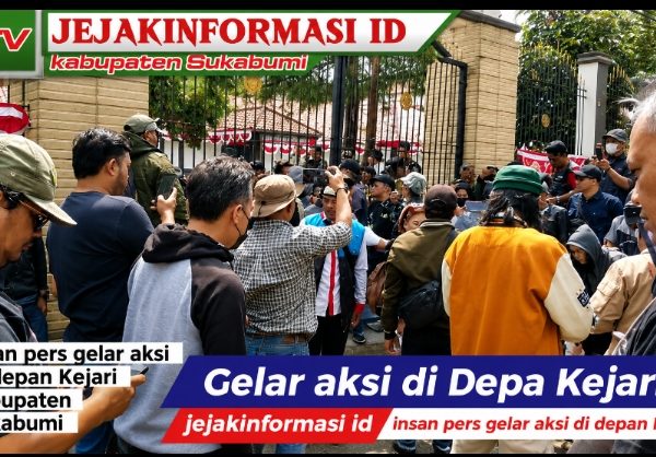 Insan Pers Gelar Aksi di Depan Kantor Kejari Kabupaten Sukabumi, Soroti Keterbukaan Informasi