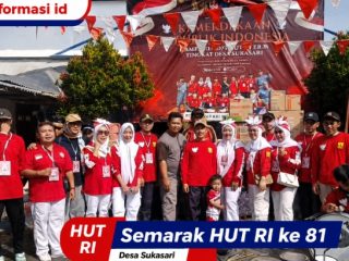 Semarak HUT RI ke-81, Desa Sukasari Cisaat Gelar Beragam Lomba dan Santunan Anak Yatim