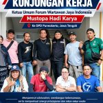 Kujungan kerja ke Jateng ketum Fwji Indonesia Mustopa jadi karya tegaskan pentingnya insan pers.