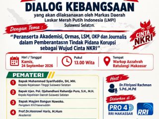 LMPI Sulawesi Selatan gelar' dialog kebangsaan bahas peran masyarakat dalam pemberantasan korupsi