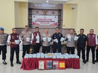 Polres Langsa Ungkap 46,6 Kg Sabu Jaringan Malaysia, Nilainya Capai Rp13,2 Miliar