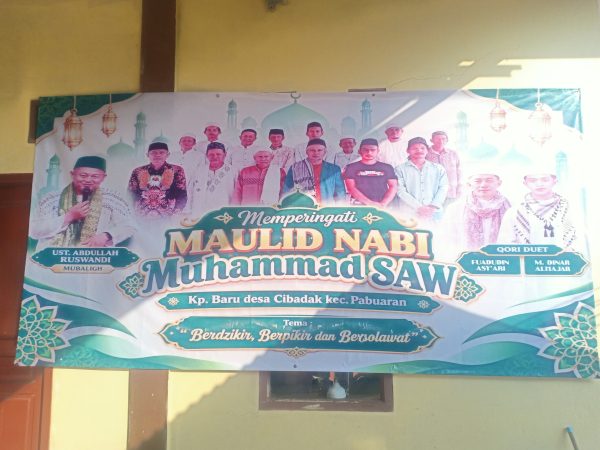 Memperingati maulid nabi besar Muhammad Saw di DKM mesjid aroman kampung baru