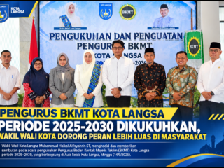 Pengurus BKMT Kota Langsa Periode 2025-2030 Dikukuhkan, Wakil Wali Kota Dorong Peran Lebih Luas di Masyarakat
