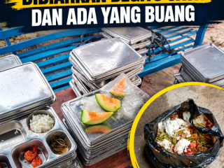 Menu MBG Tidak Disukai Siswa Dibiarkan Begitu Saja Dan Ada Yang Buang.