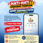 Kejahatan cyber Mengatas namakan Walikota, Jeffry Imbau Masyarakat Waspadai Penipuan