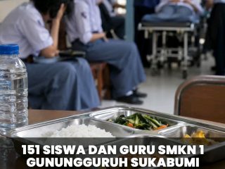 Diduga siswa dan guru.SMKN.1.gunung guruh setelah  makan bergizi geratis MBG langsung mual kepala pusing diare