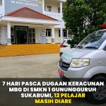 Siswa dan guru SMK negeri 1 gunung masih dalam perawatan dan pemulihan setelah terjadi menyantap ( MBG) makan gizi gratis