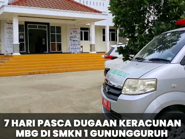 Siswa dan guru SMK negeri 1 gunung masih dalam perawatan dan pemulihan setelah terjadi menyantap ( MBG) makan gizi gratis