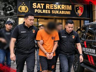 PELAKU PEMBUNUH MRS X DIKEBUN JATI CIEMAS DITANGKAP POLRES SUKABUMI AMANKAN PRIA BERIDISIAL RA