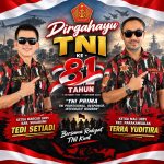 Keluarga besar LMPI laskar merah putih Indonesia marcab kabupaten Sukabumi sambut dirgahayu TNI ke 81 thn bersama rakyat TNI kuat