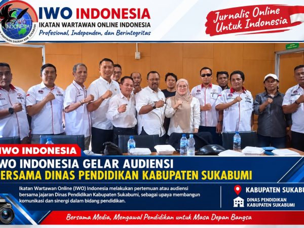 Iwo Indonesia Gelar audensi dengan Dinas pendidikan kabupaten Sukabumi bahas Repitalisasi sekolah sekabupaten Sukabumi