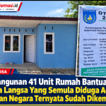 Pembangunan 41 Unit Rumah Bantuan Di Kota Langsa Yang Semula Diduga Ada Kerugian Negara Ternyata Sudah Dikembalikan
