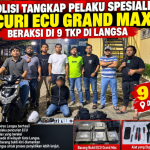 Polisi Tangkap Pelaku Spesialis Curi ECU Grand Max, Beraksi di 9 TKP di Langsa