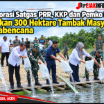 Kolaborasi Satgas PRR, KKP dan Pemko Langsa, Pulihkan 300 Hektare Tambak Masyarakat Pascabencana